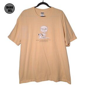 Snoopy "Mutts" Charles M. Schulz Museum USED Shirt (DISCOLORING, XL, Y2K, 2005)